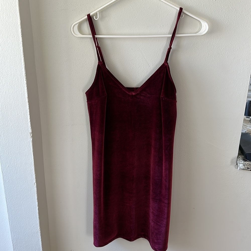 HOLLISTER Red Velvet Dress